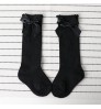 3073 Newborn Baby Girl Socks New Kids Bow Knee High Socks Toddler Soft Cotton Summer Bowknot Hollow Out Children Princess Socks