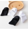 Wholesale New Black And White Color School Students Socks Soft Cotton Solid Color Children Socks