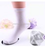 white cotton children school students socks