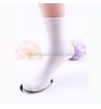white cotton children school students socks