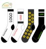 OEM Design Your Own Fancy Novelty Embroidery Sock Men Pattern Logo Chaussettes Customize Cotton Unisex Crew Logo Socks