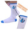 OEM Design Your Own Fancy Novelty Embroidery Sock Men Pattern Logo Chaussettes Customize Cotton Unisex Crew Logo Socks