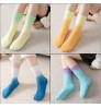 wholesale color cotton baby fashion girl tube crew sports children tie dye kids socks