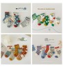 2022 Wholesale New Autumn Cartoon Children's Socks Bear Striped Baby Socks Combed Boys And Girls Socks