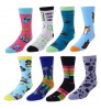 Creative Custom Cotton Popular Logo Men Women Socks Tube Skateboard Casual Happy Socks