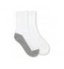 BY-N619 100% cotton socks children boy white plain socks school socks for kids