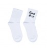 BY-N619 100% cotton socks children boy white plain socks school socks for kids