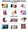 BY-N619 100% cotton socks children boy white plain socks school socks for kids