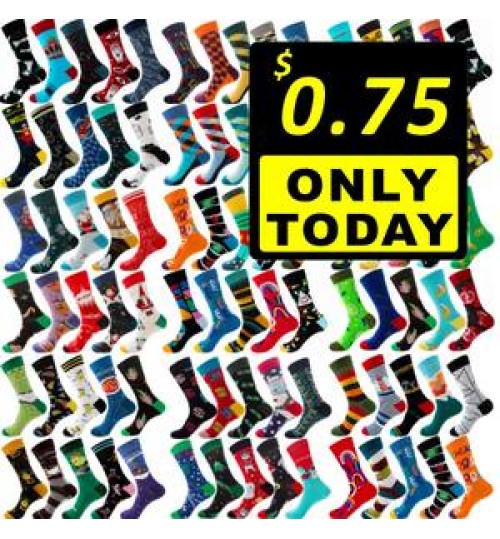 Wholesale High Quality 200 Needles Full Cotton Jacquard Dress Socks Colorful Festival Crazy Funny Women Men Crew Happy Socks