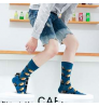 Wholesale High Quality 200 Needles Full Cotton Jacquard Dress Socks Colorful Festival Crazy Funny Women Men Crew Happy Socks