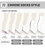 Custom Design Logo Embroidered Jacquard Print White Black Unisex Men Cotton Socks