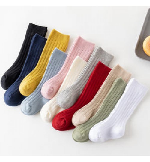Custom Logo Cotton Baby Socks Wholesale Knee High Socks High Quality Children Socks