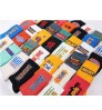 Free Mockup low MOQ cotton mens Custom socks colorful with character logo