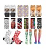 Free sample sublimation socks blank custom men food tube long stockings 3d print socks
