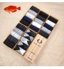 Wholesale Hot Sale Gifts Box Man Socks Fashion Plaid Solid Color 5 Pairs Gifts Box Breathable Cotton Business Men Socks