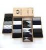 Wholesale Hot Sale Gifts Box Man Socks Fashion Plaid Solid Color 5 Pairs Gifts Box Breathable Cotton Business Men Socks