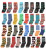 Men's Funny Dress Socks Fun Colorful Crazy Novelty Fashion Cool Cute Design Printed Crew Socks Casual Socks