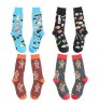 Men's Funny Dress Socks Fun Colorful Crazy Novelty Fashion Cool Cute Design Printed Crew Socks Casual Socks