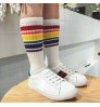 YiWu Kids Boy Football Socks Striped Colored Rainbow Knee Socks Customized School White Long Girl Fashion Children Cotton Socks
