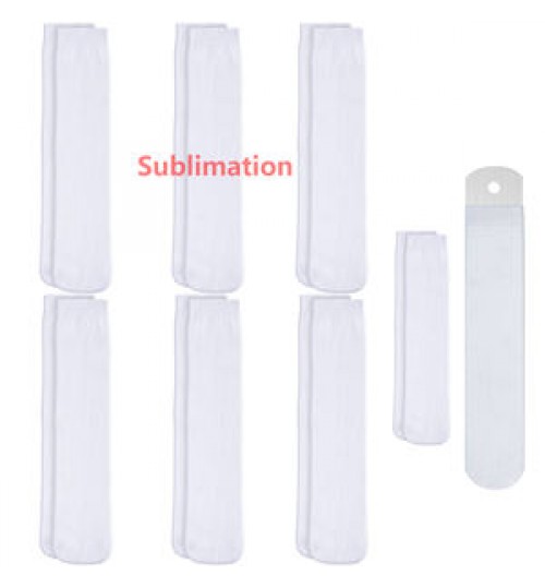 Sublimation socks blank polyester white crew sport sublimation men's socks high quality wholesale custom