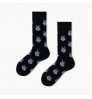 Youki Men's Funny Happy Socks Fine Paragraph 3D Tube Geometric fun socks Large size Combed Cotton socks