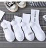 High Quality Embroidery Men Athletic Sports Crew Socken Men's Plain White Cotton Ankle Custom Logo Socks