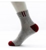 OEM Fashion White Black Cotton Quarter Sports Socks Jacquard Custom Logo Crew Sport Men Socks