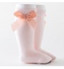 New Arrival Children Spanish Style Cotton Long Socks Girls Velvet Big Bow Princess Knee High Kids Socks