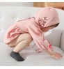 New summer double needle solid color baby non-slip socks children breathable floor socks