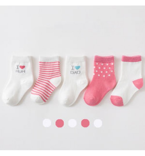 Custom cartoon pattern baby socks comfortable combed cotton children's socks for babies lovely kids socks manufacturer