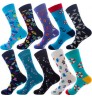 Unisex Novelty Quality Custom logo packaging Made Different Kinds Happy Socks Men Colorful Socks Happy Wholesale