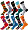 Unisex Novelty Quality Custom logo packaging Made Different Kinds Happy Socks Men Colorful Socks Happy Wholesale