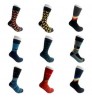 Custom High Quality Very Soft Antibacter Bamboo socks Classic Pattern Long Tube Happy Men Novelty Casual business Crew Men Socks