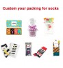 Custom High Quality Very Soft Antibacter Bamboo socks Classic Pattern Long Tube Happy Men Novelty Casual business Crew Men Socks