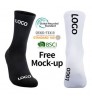 Low MOQ Custom Logo Athletic Men`s Tube White Womens Sports Socks