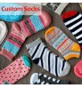 Custom Personalized Logo Made Printed Compression Knit Cotton Polyester Crew Embroidery Jacquard Dye Sublimated Men Sports Sock
