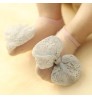 B328 12 pairsThin bow children's socks non-slip toddler socks