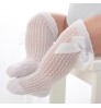 Knee High Tube Ruffled Long Newborn Socks bows Infants Toddlers Baby Girls Socks
