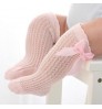 Knee High Tube Ruffled Long Newborn Socks bows Infants Toddlers Baby Girls Socks