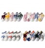5 Pairs/lot Anti-slip Non Skid Ankle Baby Socks With Rubber Grips Cotton Children Low-Cut Sock For Boy Girl Toddler Floor Socks
