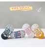 5 Pairs/lot Anti-slip Non Skid Ankle Baby Socks With Rubber Grips Cotton Children Low-Cut Sock For Boy Girl Toddler Floor Socks