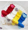New Baby Girls dance Socks red Angel wing spring Autumn Cotton Socks Solid Candy Color Kids Toddler Short Socks For Children