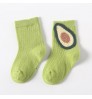 Factory Price Hot Sale Toddler Kid Children Fruit Cotton Calcetines Girl Sweat-absorbing Combed Infant Newborn Baby Socks