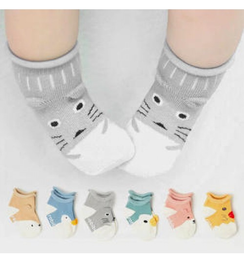 Winter Cute Funny Cartoon doll Baby Stocking Cotton Slouchy Warm Knitted Kids Socks Toddler Anti Slip Non Slip Floor Baby Socks