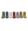 Cute solid color comfortable cotton toddler sock infant custom knitted baby socks