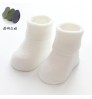 Cute solid color comfortable cotton toddler sock infant custom knitted baby socks
