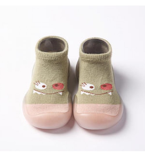 Amazon Hot Sale Anti-slip Ankle Socks With Grips For Baby Toddler Kids Boys Girls All Seasons Cotton Socks