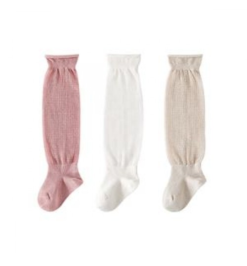 Summer Newborn Toddlers Baby Defend Mosquito Mesh Socks Cute Anti-skid Socks Over-the-knee Girls Stocking