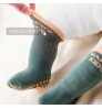 Spring and Autumn Floor Socks Unisex Baby Infants Newborn Toddlers Cute Non-slip Grip Socks Solid Color Socks can be Customized