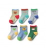 Custom logo anti slip walking cotton girl boy infant toddler socks cute newborn grip children kids socks knit custom baby socks